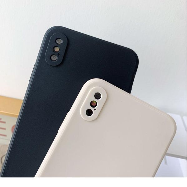 

luxury square sile phone case for iphone 11 pro max x xs xr 8 7 6 6s plus se2 soft can wmtuzx