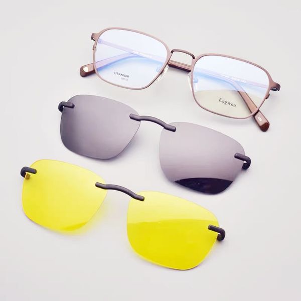 

magnet pure titanium eyeglasses full rim optical frame prescription spectacle men myopia vintage eye glasses sunglasses, White;black