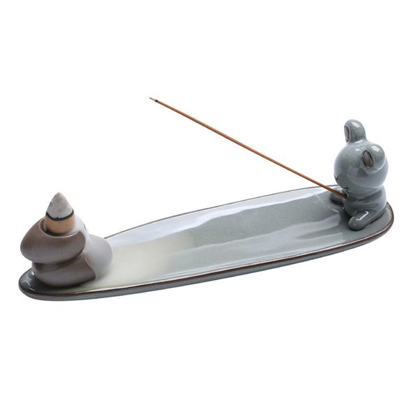 

incense holder | antique | incense burner | ceramaic incense stick burner holder ,fishing-frog tibet sandalwood