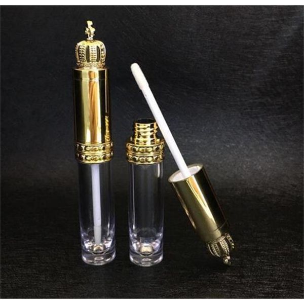 

transparent 8ml lipstick container lid with crown gloss lip balm bottle cosmetic tube