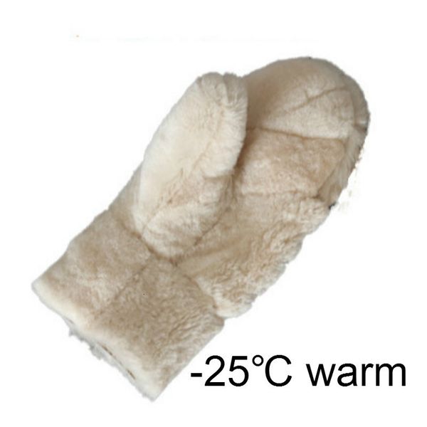 

fashion winter women real leather gloves wool fur -25 warm gloves lovely female sheepskin leather mittens 201104, Blue;gray