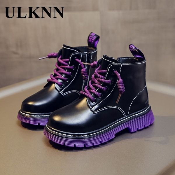 

for 2020 martin ulknn kids girls shoes children's winter toddler boy plus velvet warm leather boots  5 6 8 10 12 yrs, Black;red