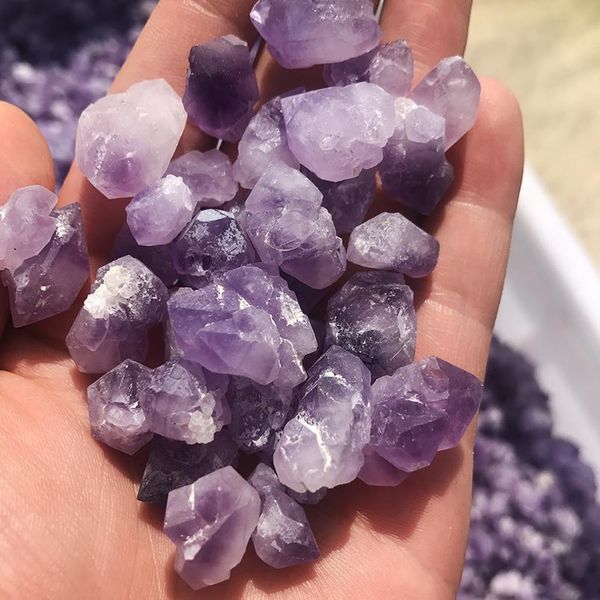 

100g natural rough specimen amethyst point quartz wolf teeth wand crystal natural stones and minerals fish ta jllzeo, Black