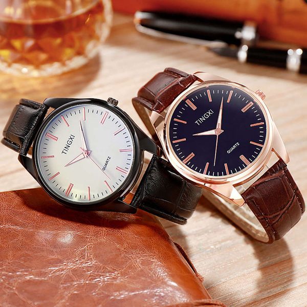 

simple temperament fashion trend korean leisure student fully automatic non mechanical men's watch 4pd2, Slivery;brown