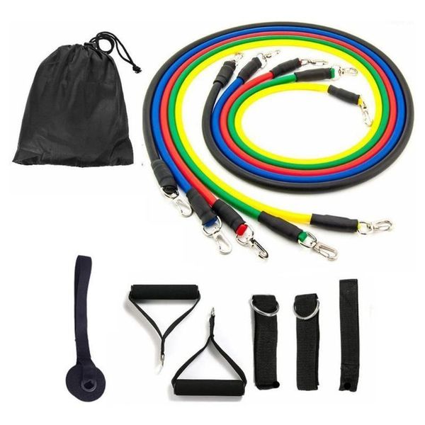 

outdoor fitness equipment 11-piece set neutral anti-break resistance band latex tube pedal exerciser yoga rubber ring tube1