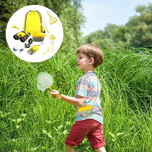 

10pcs set nature exploration toys kids explorer kit outdoor adventure bug catcher kit with drawstring bag gift for boys girls wmtuea xhlove
