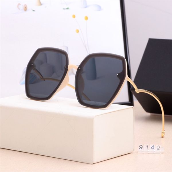 

2021 new irregular hexagonal sunglasses women brand designer oversize gradient sun glasses fashion female clear shades with case kyso, White;black