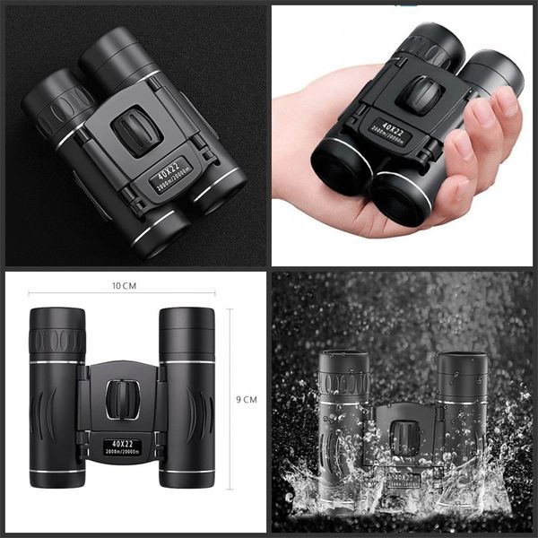 

mini high definition binoculars 40x22 hd double barrel outdoor travel camping hiking waterproof phone children magnifier portable 30cy m2