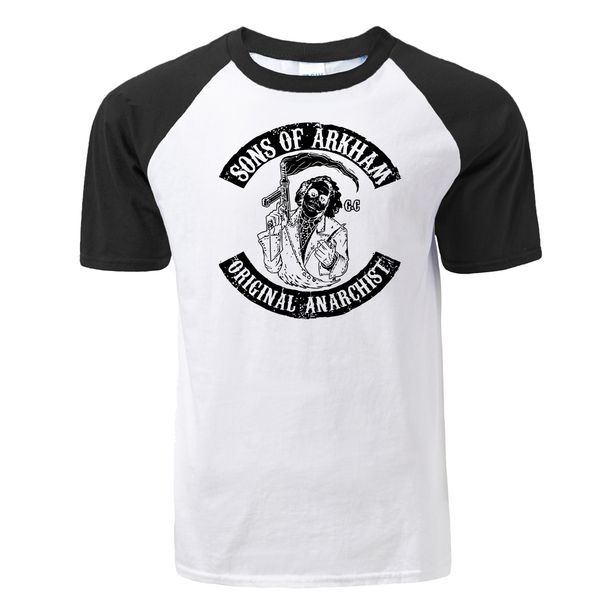 

sons of arkham original anarchist cool raglan novel design summer fashion harajuku streetwear hooded sweatshirt hoodie men t shirt