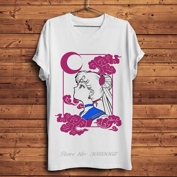 

спорт japan аниме vintage sailor moon смешная футболка men new white casual с коротким рукавом тенниска homme манга мужской streetwear футбо