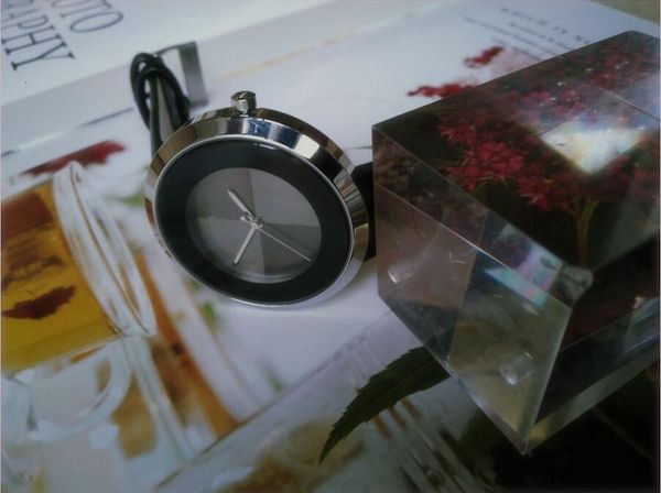 

r new men watch gentalmen luxury watches women fashion wristwatch leather strap female relogio montre male clock, Slivery;brown