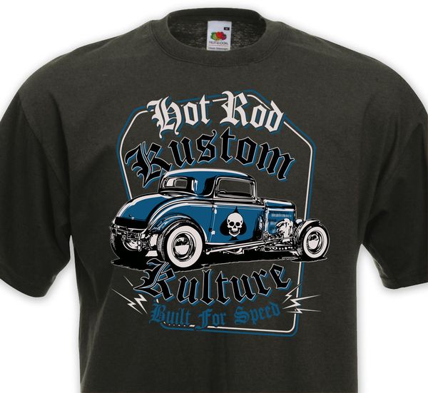

summer rod kustom kulture built for speed v8 t custom racer drag custom made sport hooded sweatshirt hoodie men t shirt
