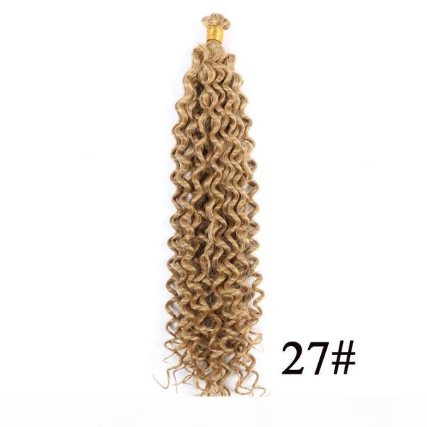 

14 inch synthetic crochet hair braiding hair extensions water wave braids blonde 613 bundles afro kinky twist bulk 1 3 pcs lot, Black
