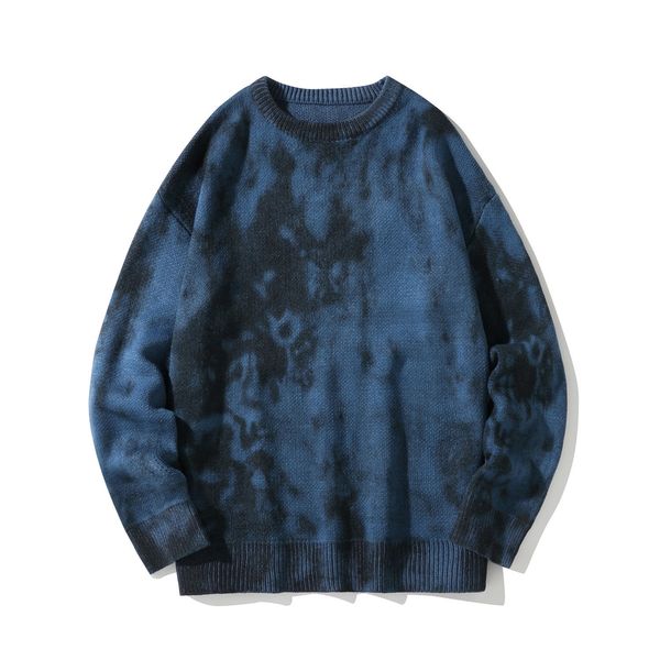 

2021 new men's hooded hoodie korean style tie dye printed hoodies autumn male fashion hip hop wzci, Black