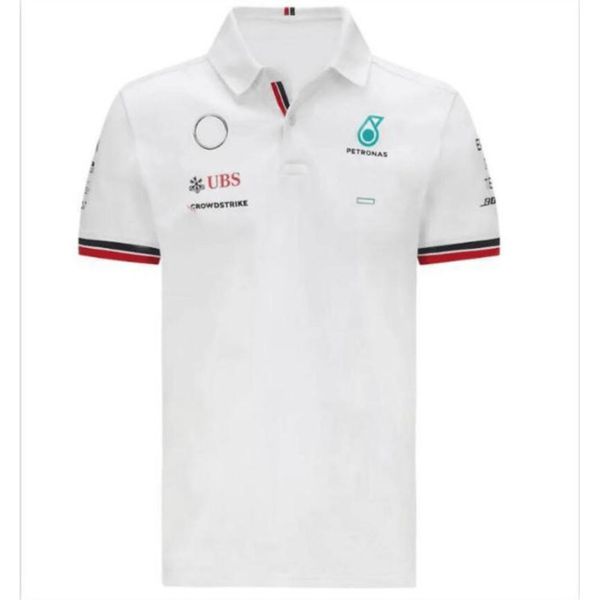 

petronas men's luxury t shirts designer mercedes amg f1 formula one racing polos women casual short sleeve t-shirts benz polo lewis ham, White;black