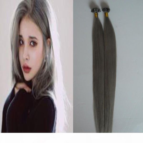 

u tip straight fusion hair remy pre-bonded u tip hair extension 16"18"20"22"24" colorful straight hair keratin caps, Black