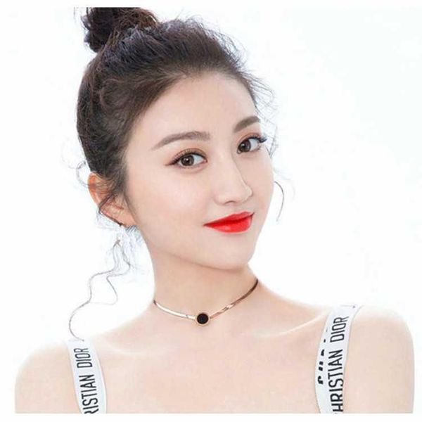 

металлическое ожерелье chaoren chaoren choker с коротким воротником корейский цепной шеи ювелирные изделия женщины, Silver