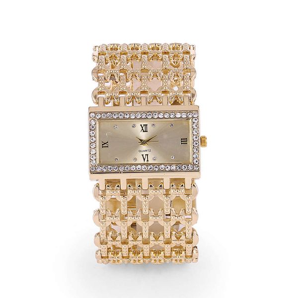 

watch stainless square diamond bracelet new steel hollow high grade bracelet women's watch 2lq2, Slivery;brown