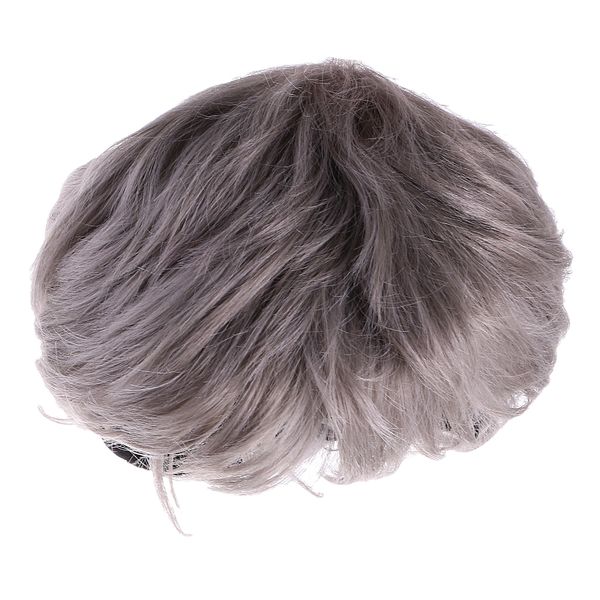 

cool grey short fluffy wig party cosplay fancy dress harajuku wig