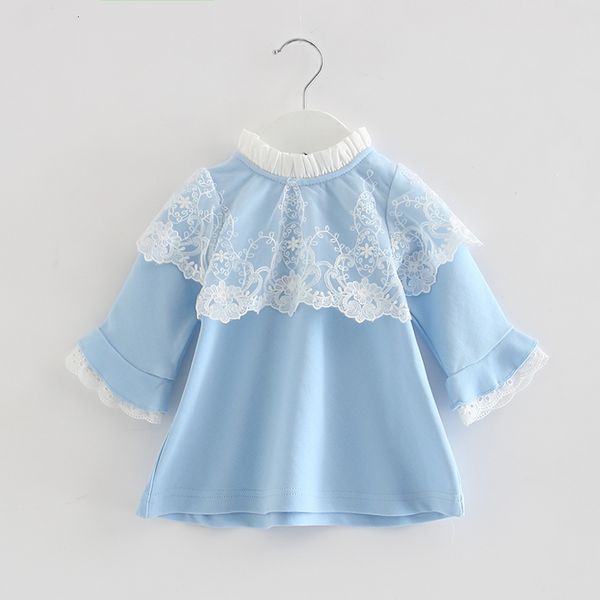 

2021 new baby clothes infant baptism for girls clothing flare sleeve a-line lace embroidery party christening es 0-2t 9ntt, Red;yellow