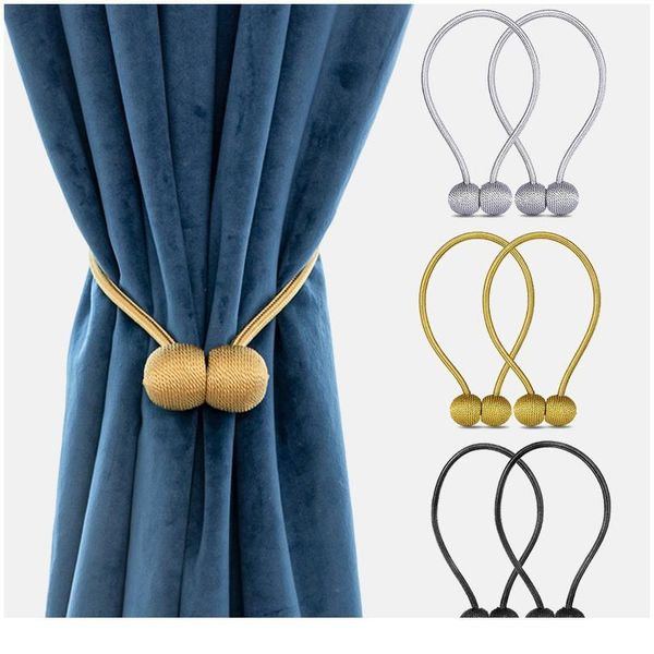 

magnetic ball new pearl curtain simple tie rope accessory rods accessoires backs holdbacks buckle clips hook holder ho wmtduj