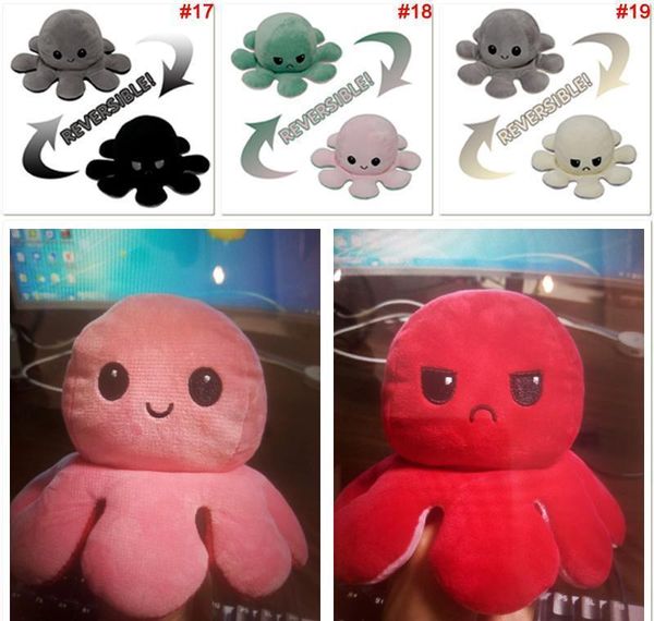 

us stock reversible ocs plush toys emotion stuffed animal mood changing happy sad angry mad grumpy pable ins bbyxbd ladyshome