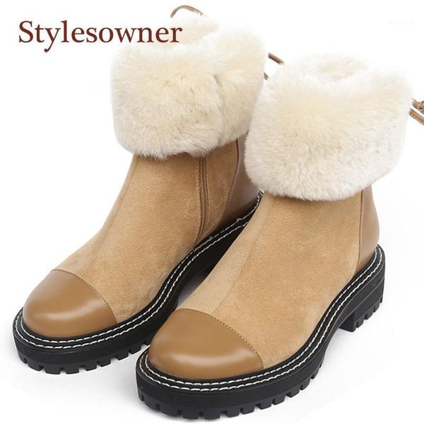 

boots korean style thick-soled woman snow all-match fashion plus velvet round toe short tube cotton side zip med matin boots1, Black