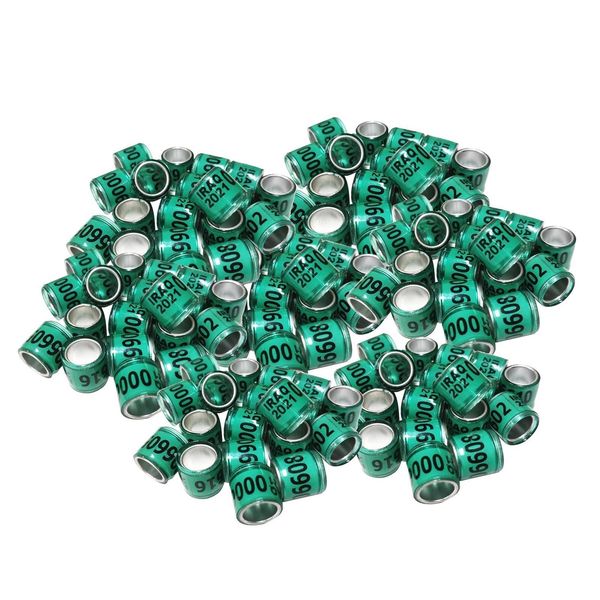 

100pcs 2021 aluminium bird dove racing pigeon leg rings bands numbered different c qyljkj bdenet