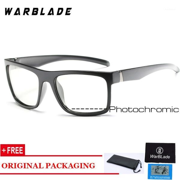 

pchromic polarized sunglasses men uv400 anti-glare brand rectangle chameleon sunglasses driving fishing square1, White;black