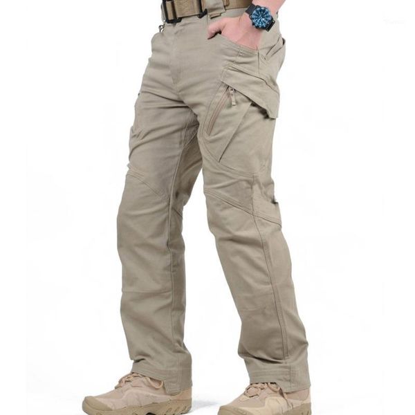 

city tactical cargo pants men combat swat army pants ix9 cotton many pockets stretch flexible man casual trousers xxxl1, Black