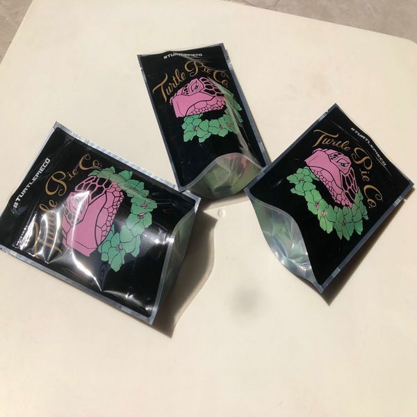 

молния 3.5-7g 3.5-7g сумки сумки sf хранения resealable майларовых пустой пирог калифорния черепаха сумка wmtgc bdegarden