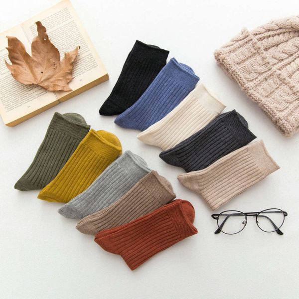 

women's double needle striped socks 88105, Black;white