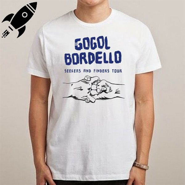 

gogol bordello seekers and finders men's white t-shirt size s m l xl 2xl 3xl vintage graphic tee shirt sport hooded sweatshirt hoodie