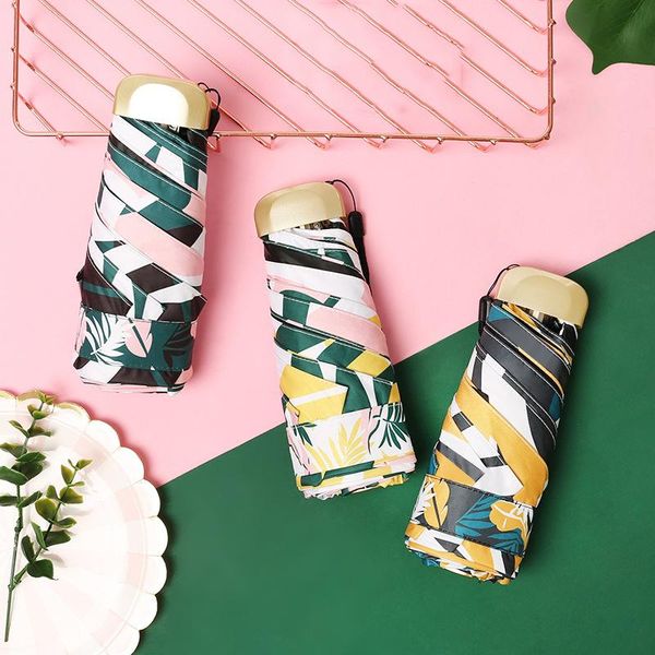 

печать plegable зонтик дождя женщины corporation карманный мини солнцезащитный зонтик parapluie складной женщины зонт bbyude wrhome