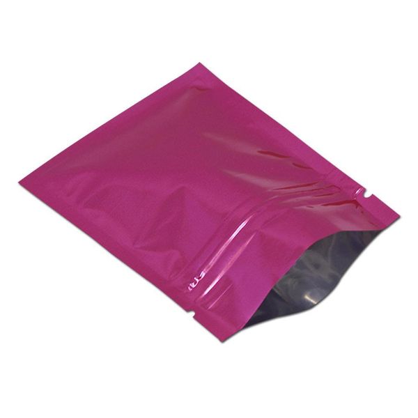 

200pcs lot 8.5x13cm multi colors aluminum foil zip lock packaging bag heat seal mylar dried flower coffee powder zipper pouch h bbyxaf