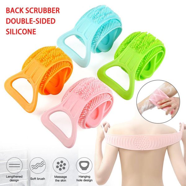 

peeling magic extended bath supplies shower towels 68cm rubbing scrubber brushes silicone back massage mud body bathroom wmtkuj loveshop01