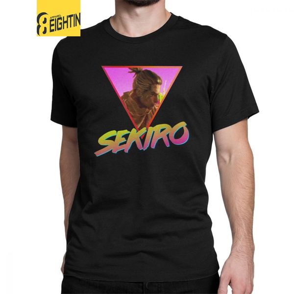 

мужские sekiro тени умирает в два раза дизайнеры vintage эстетическая wolf souls самурай игры японский короткие рукава tee толстовку футболк