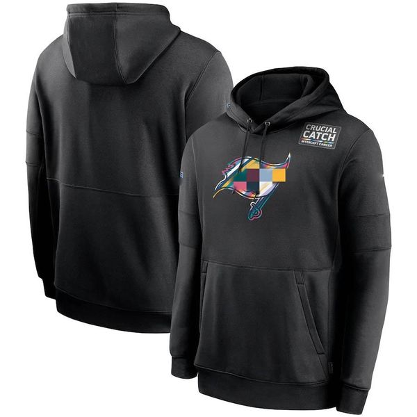 

2020 tampa bay buccaneers men woemn kid crucial catch sideline performance pullover football hoodie black, Black;red