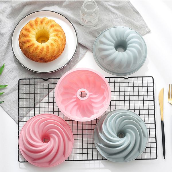 

6 inch savarin bakeware cake mold household steaming silicone bakeware non-stick round kitchen baking tools cake mould vtky2262