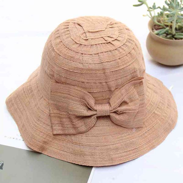 

myzoper fashion new 2020 bow solid color breathable women's hat foldable casual tide visor summer hat cap, Blue;gray