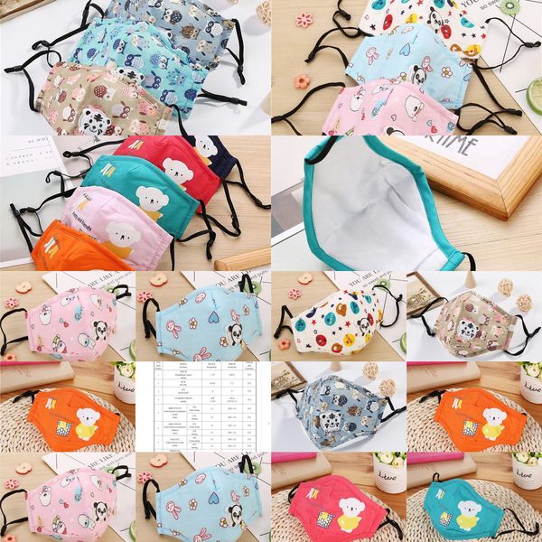 

children m girls anti masks pm2.5 cotton dust boys dustproof protective safe breathable face mouth mask 5pcs