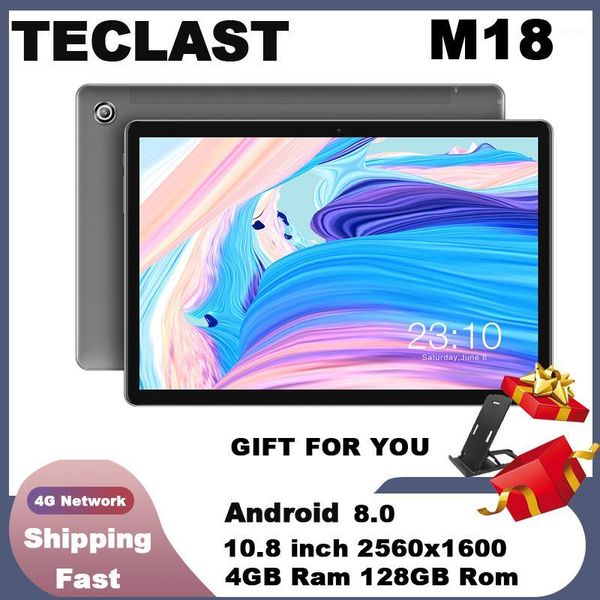 

teclast m18 tablet 10.8 inch 4g phablet helio x27 android 8.0 2560*1600 2.6ghz deca core cpu 4gb 128gb 8.0mp+2.0mp dual camera1