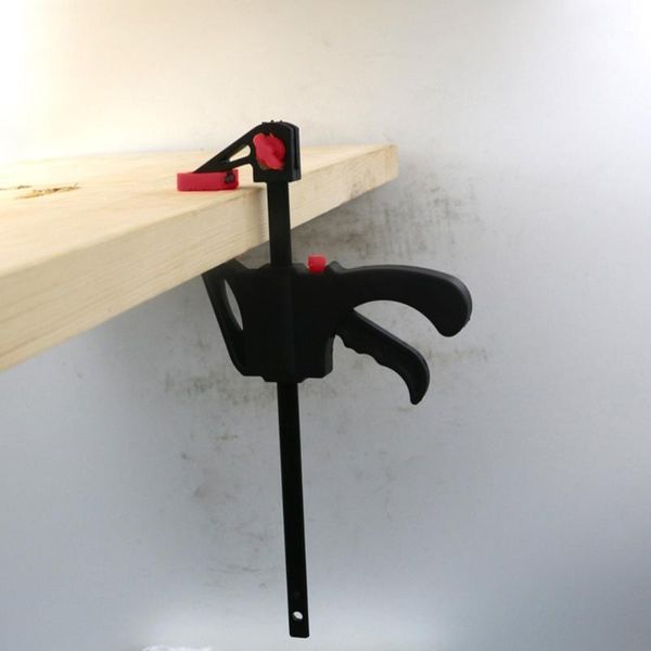

4 inch fixed clip woodworking bar f clamp grip ratchet release squeeze diy hand carpenter tool clamp for gluing projects#251