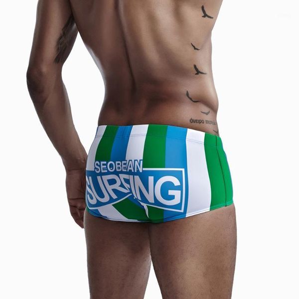 

2020 swimwear men swimsuits mens swimming shorts male bathing surfing suit gay swimsuit striped trunks1