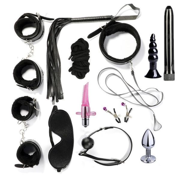 

party favor handcuffs nipple clamps whip collar game toy leather fetish bondage restraint wedding decor1