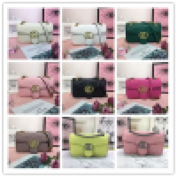 

designer luxury chain shoulder bag marmont quilting small leather 443497 black leathe bag size:26*15*7cm