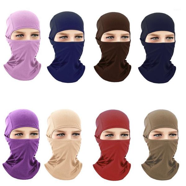 

solid outdoor sports neck motorcycle face cover ski snowboard wind cap cycling balaclavas face cover tactical1, Red