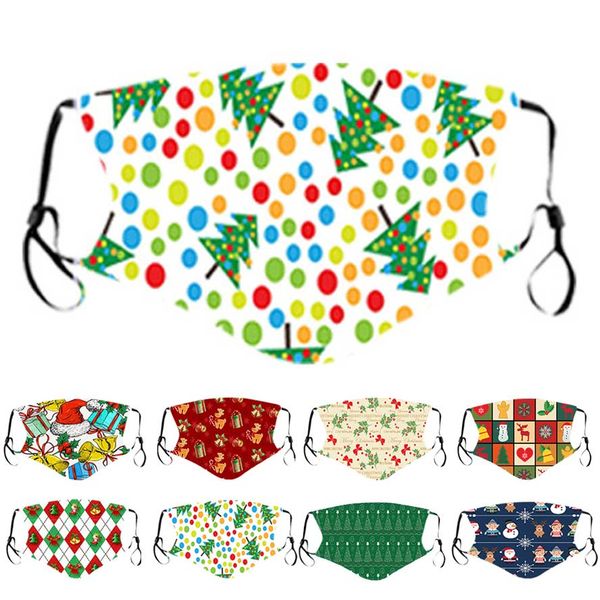 

designer mask kids merry christmas face mask designer men women santa snowman hat deer print 3d children mouth facemask wholesale