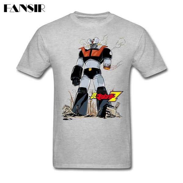 

sport men tshirts design custom cotton short sleeve t shirts men anime mazinger z cartoon teenage clothes