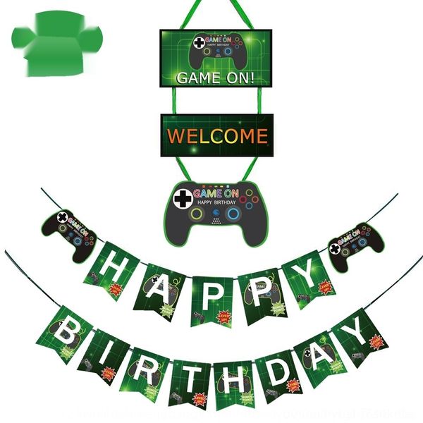 

ayct1 supplies product on handle theme flag party set curtain supplies game party product banner on game ban theme flag curtain set banner h